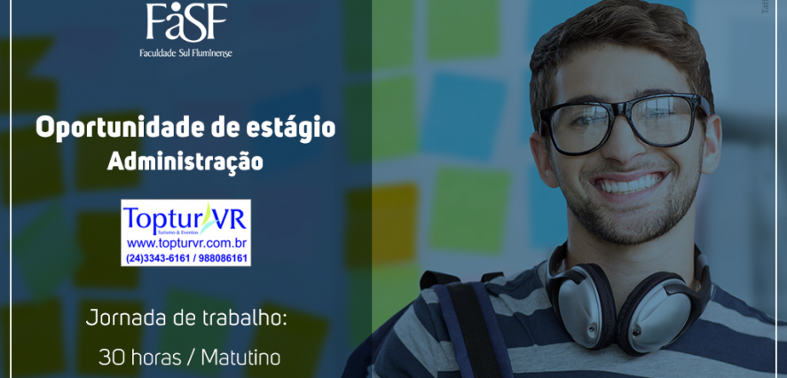 TopturVR informa: Oportunidade de Estágio
