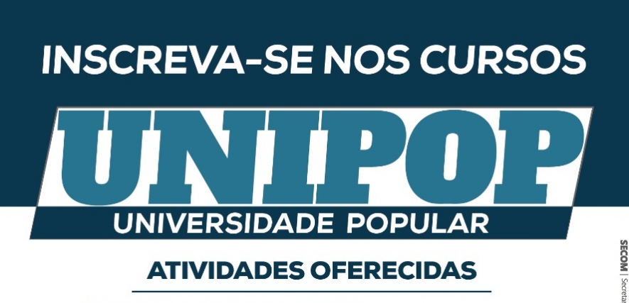 Inscreva-se nos cursos UniPOP!